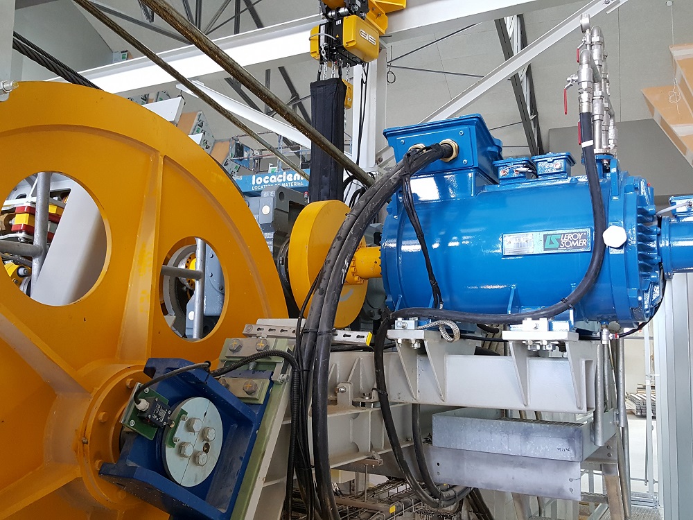  Silnik IMfinity LC produkcji Leroy-Somer napędzający liny pociągowe