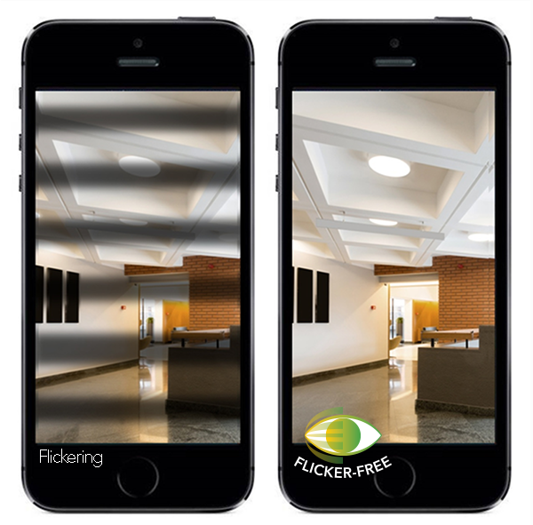 Niemigoczące oświetlenie sufitowe LED z pośrednim wyładowaniem koronowym i antyrefleksyjnym dyfuzorem