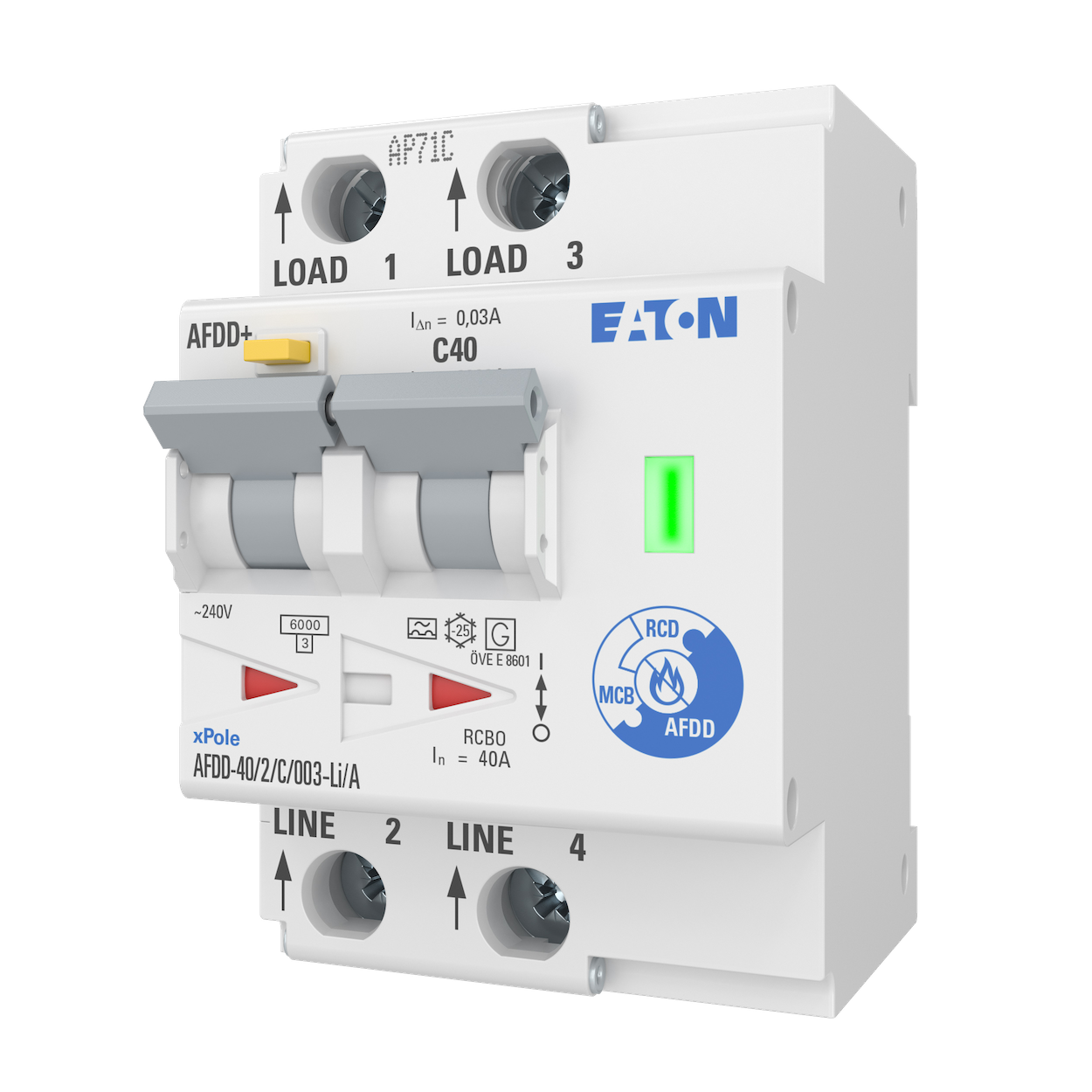 Przeciwpożarowy detektor iskrzenia AFDD+