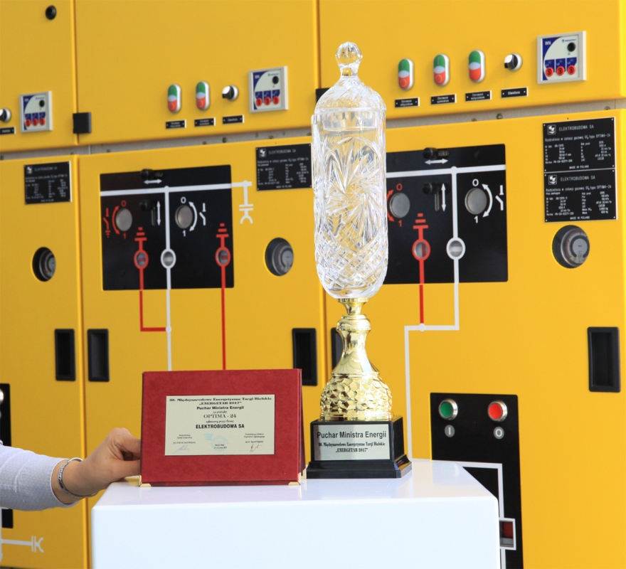 Puchar Ministra Energii dla rozdzielnicy OPTIMA-24 produkcji ELEKTROBUDOWA SA