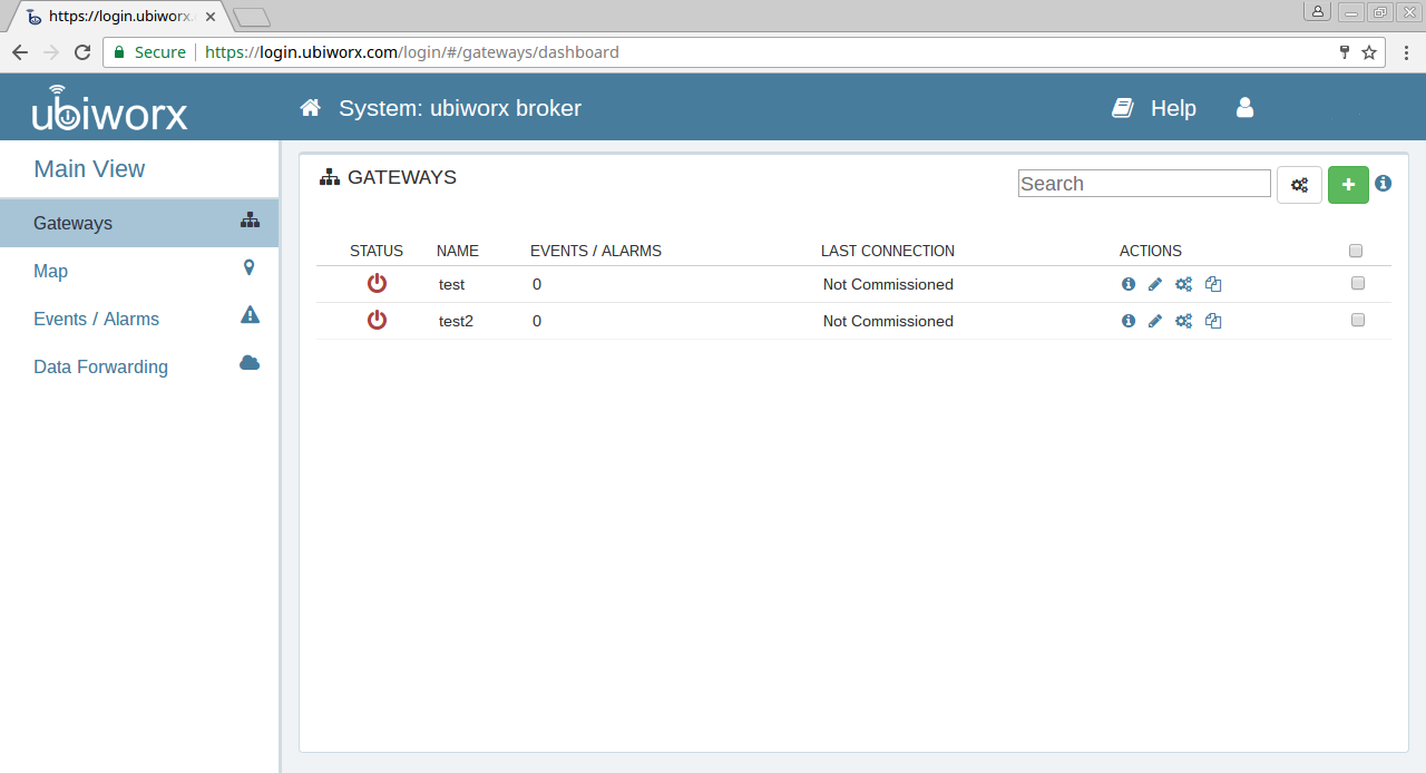 Rys. 7:  Środowisko ubiworx™ pozwala stworzyć system składający się z wielu modułów IoT.