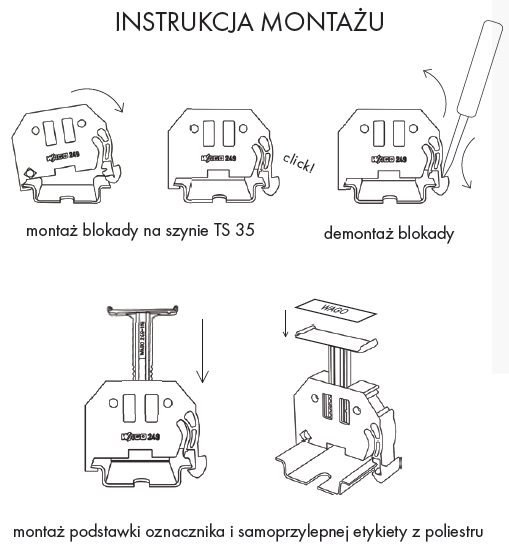 Instrukcja montażu WAGO z serii 249 Instrukcja montażu WAGO z serii 249