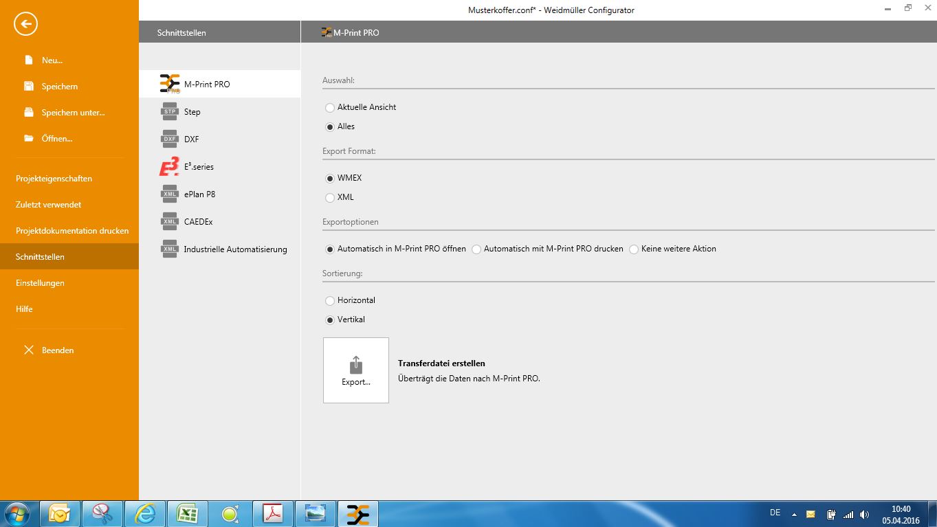 Rys. 3 - Weidmüller Configurator umożliwia wymianę danych między programem CAD i programem systemu znakowania M-Print® PRO dla łatwego opisywania komponentów. Rys. 3 - Weidmüller Configurator umożliwia wymianę danych między programem CAD i programem systemu znakowania M-Print® PRO dla łatwego opisywania komponentów.