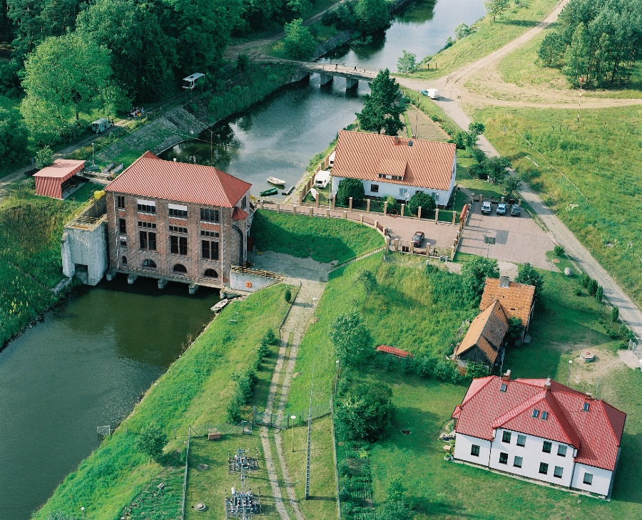 Hydroelektrownia Borowo z lotu ptaka Hydroelektrownia Borowo z lotu ptaka