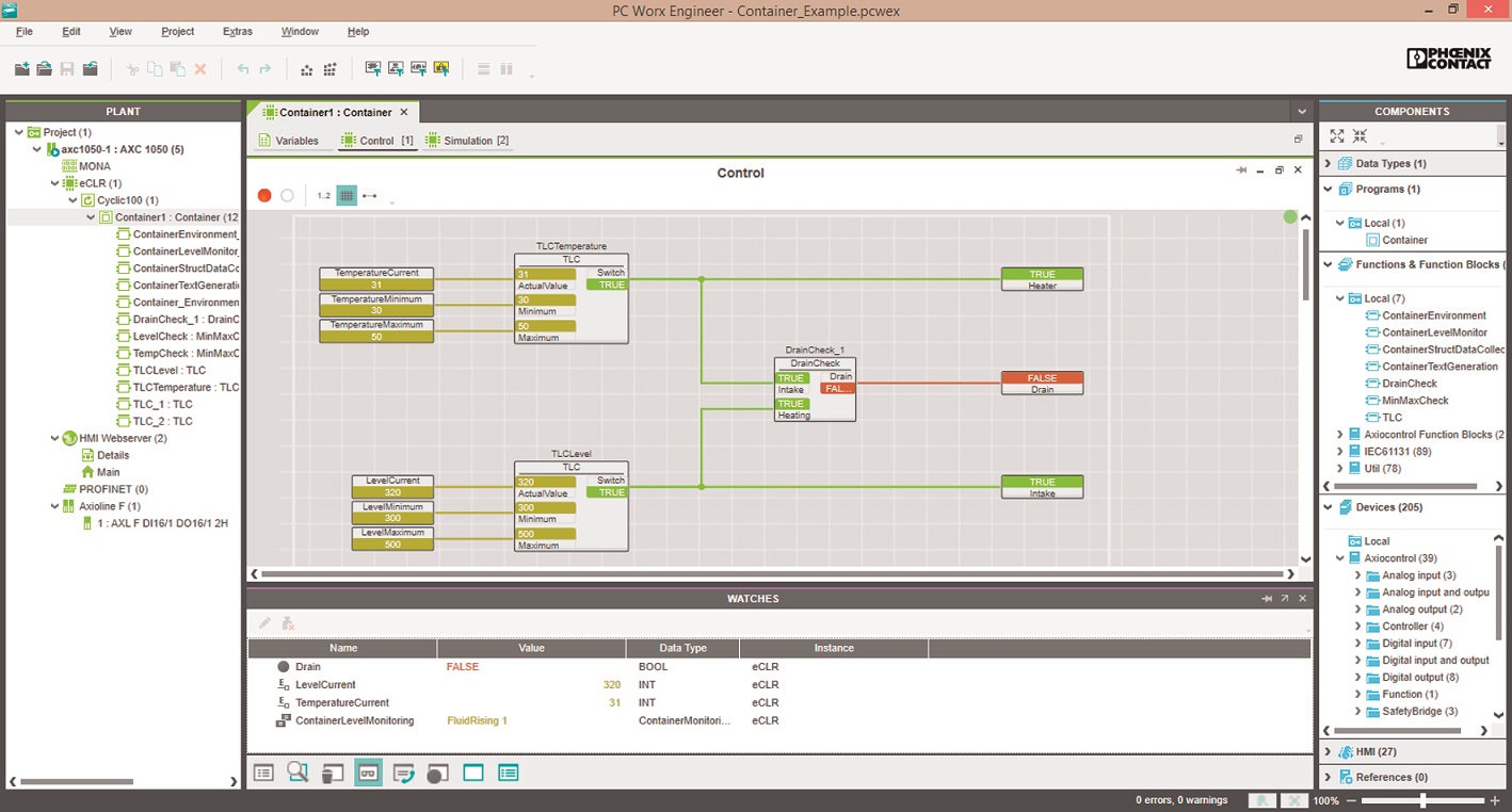 Sterowniki PLCnext są programowane za pomocą narzędzia oprogramowania PC Worx Engineer Sterowniki PLCnext są programowane za pomocą narzędzia oprogramowania PC Worx Engineer