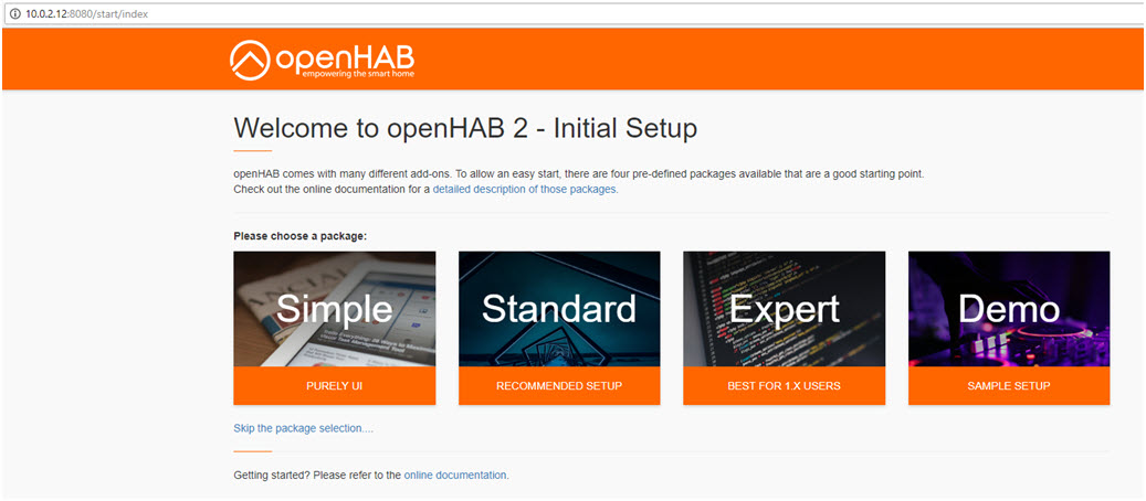 openHUB setup