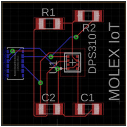 Projekt płytki modułu czujnika ciśnienia
