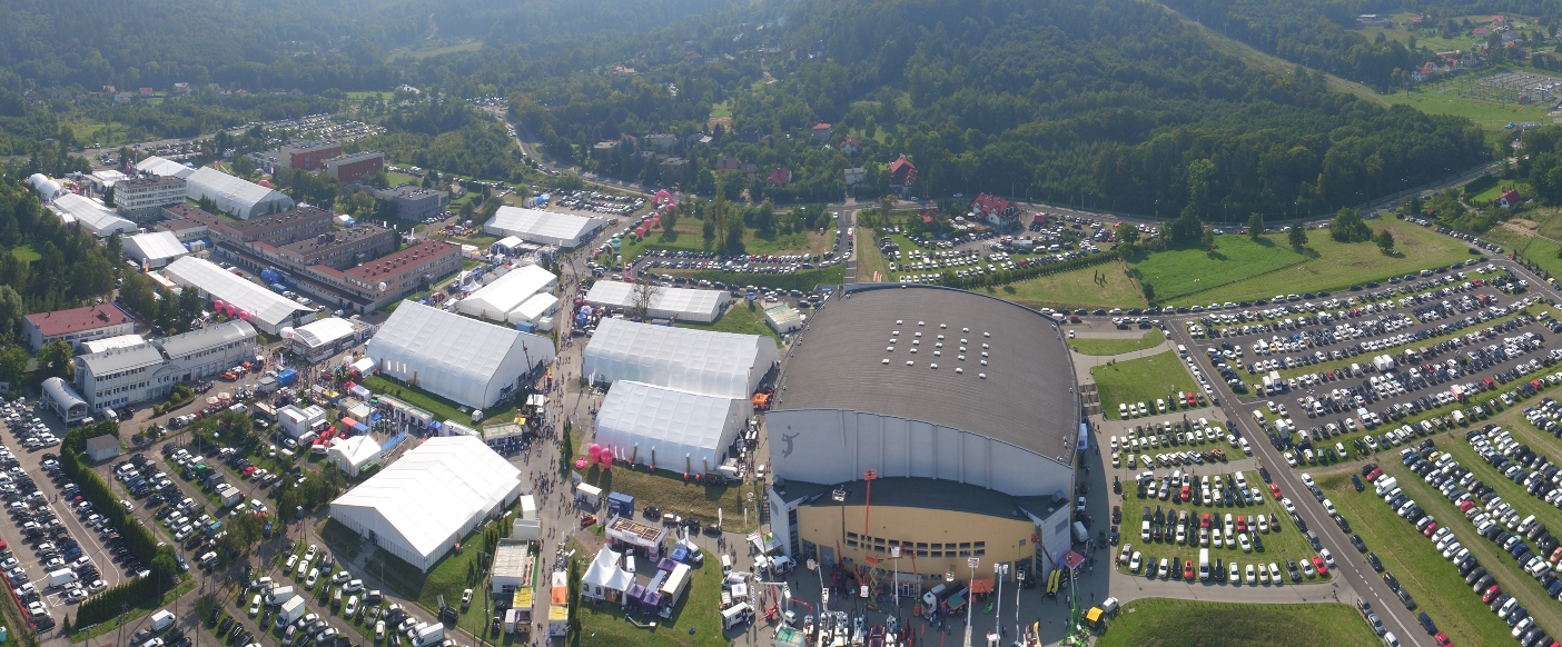 Widok na targi Energetab z drona Widok na targi Energetab z drona