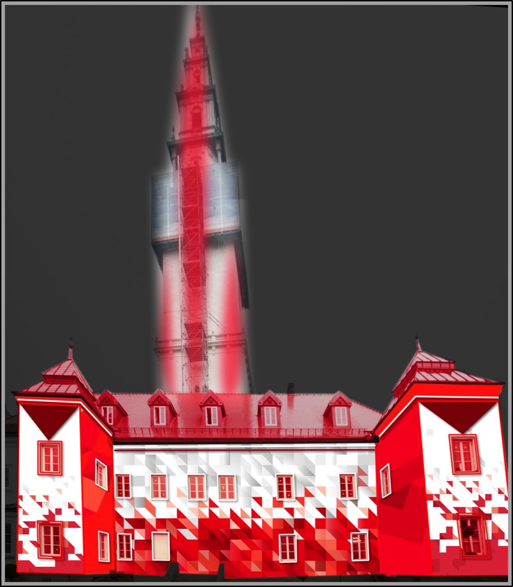 Wieża Jasnej Góry w biało-czerwonych barwach na 100-lecie odzyskania przez Polskę niepodległości Wieża Jasnej Góry w biało-czerwonych barwach na 100-lecie odzyskania przez Polskę niepodległości