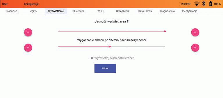 Rys. 4. Fragment graficznego interfejsu użytkownika stworzonego za pomocą Anglular i Material Design Fig. 4. Fragment of graphical user interface developed with Angular and Material Design