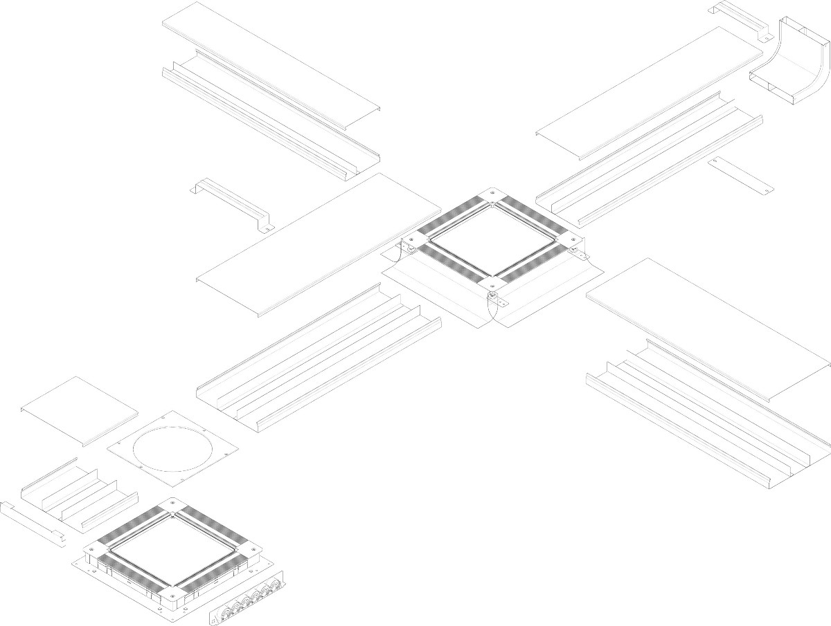 System kanałów stosowanych w wylewkach betonowych tehalit.UK System kanałów stosowanych w wylewkach betonowych tehalit.UK