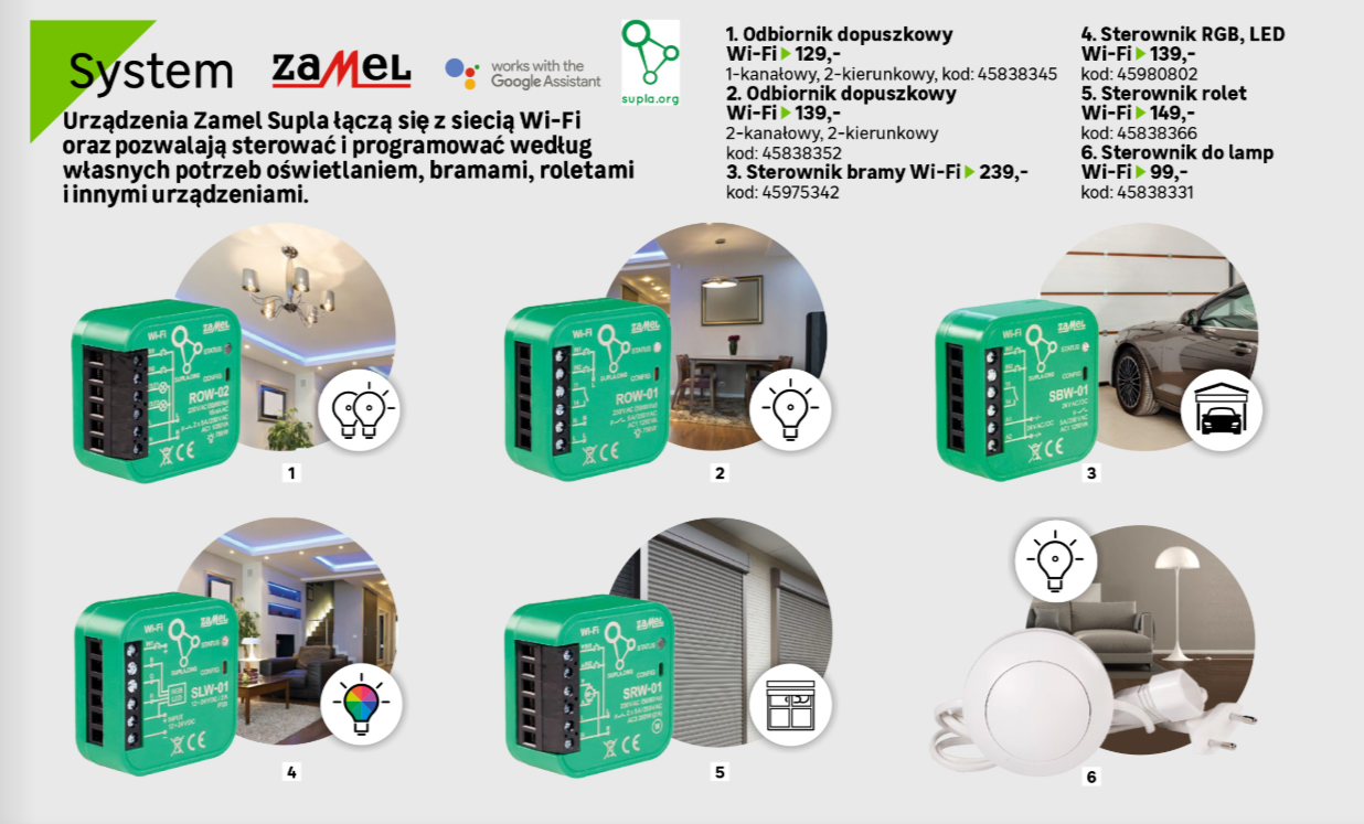 Możliwości sterowania domem przez automatykę budynkową Zamel Supla Możliwości sterowania domem przez automatykę budynkową Zamel Supla