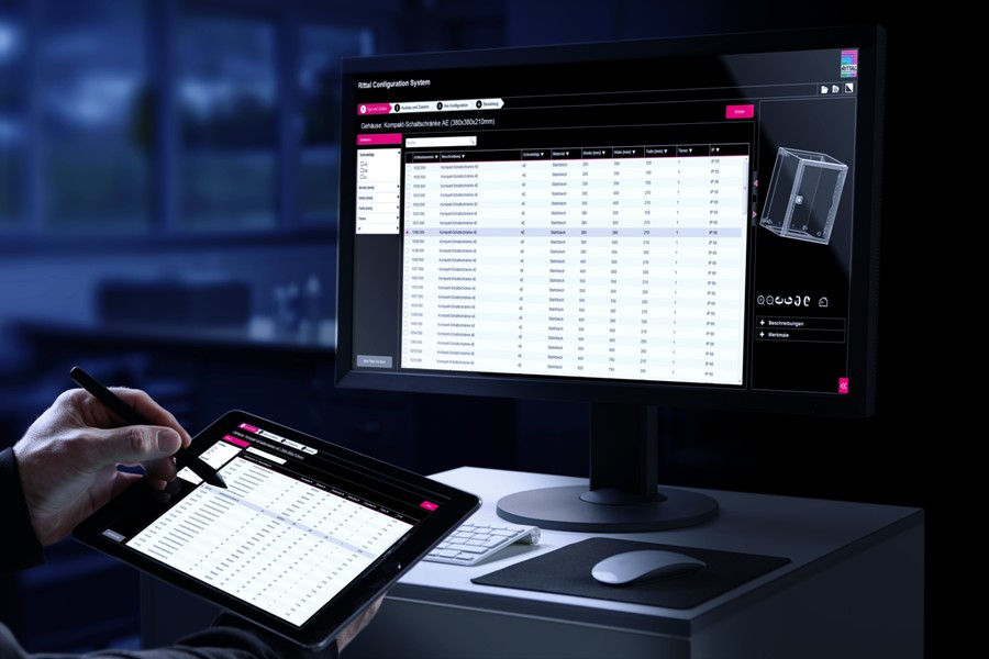 Prostota: wysokiej jakości dane 3D dla spójnych, cyfrowych procesów są łatwo dostępne na stronie internetowej Rittal lub przez Eplan Data Portal. Prostota: wysokiej jakości dane 3D dla spójnych, cyfrowych procesów są łatwo dostępne na stronie internetowej Rittal lub przez Eplan Data Portal.