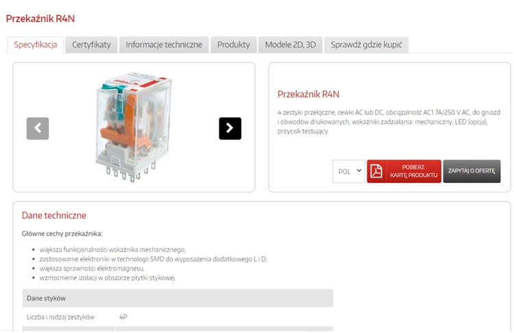 Radar produktów Relpol: Przekaźnik R4N