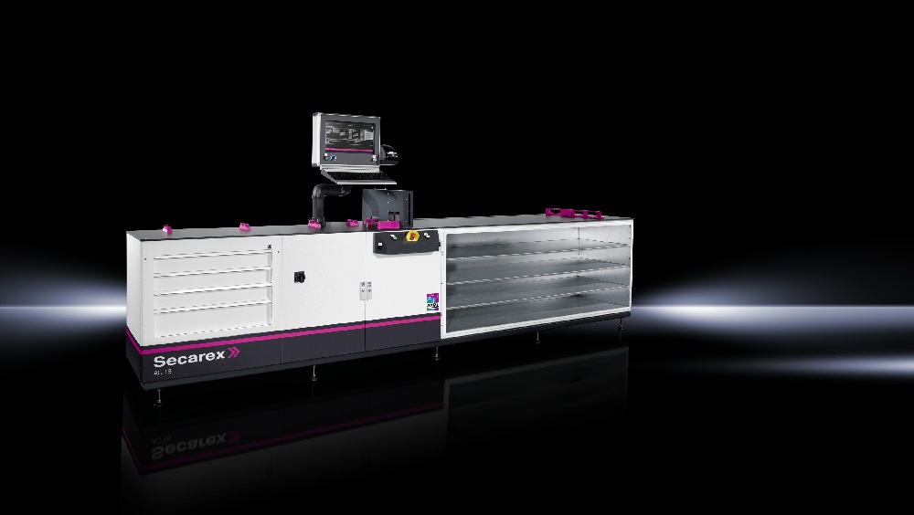 stanowisko do obróbki koryt kablowych i szyn DIN - Rittal Secarex AC18