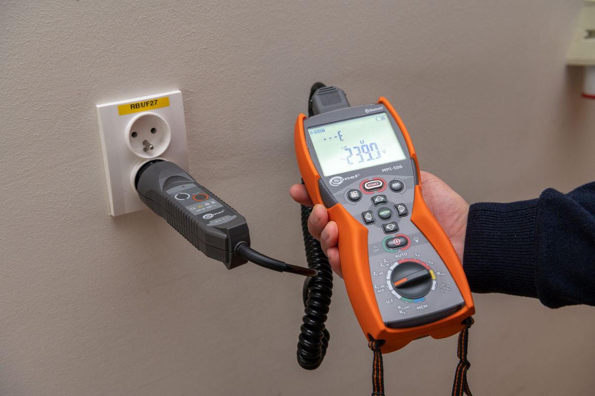 Pomiar miernikiem Sonel MPI-506 Pomiar miernikiem Sonel MPI-506