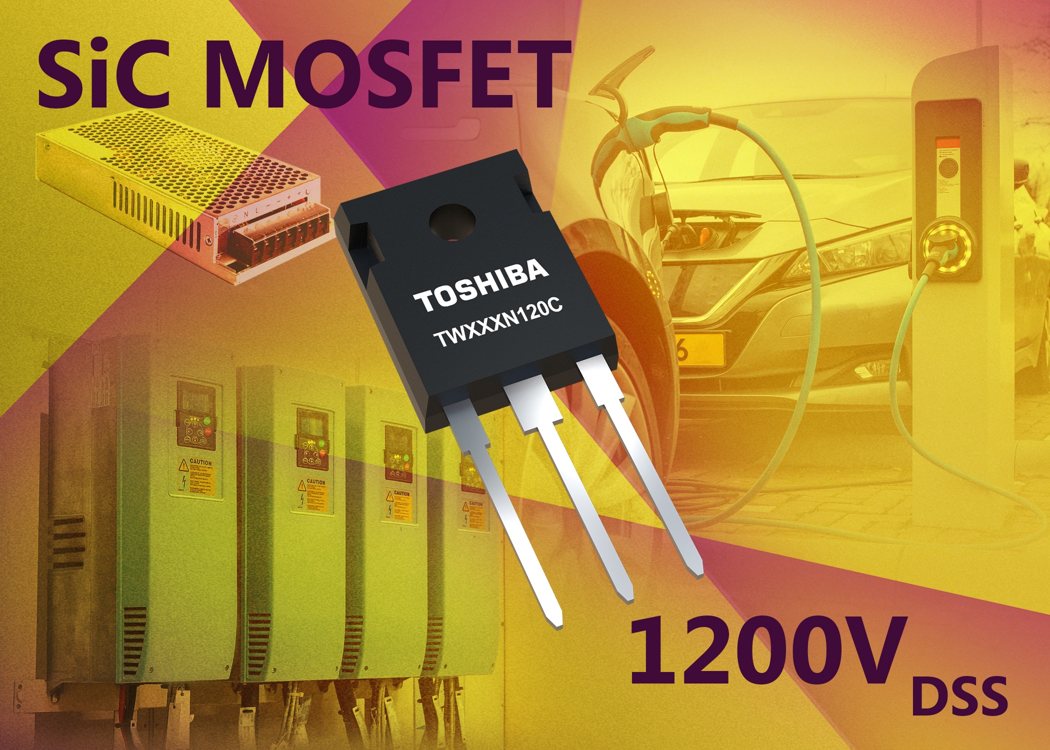 Tranzystory MOSFET trzeciej generacji z węglika krzemu od Toshiba są już dostępne w Farnell