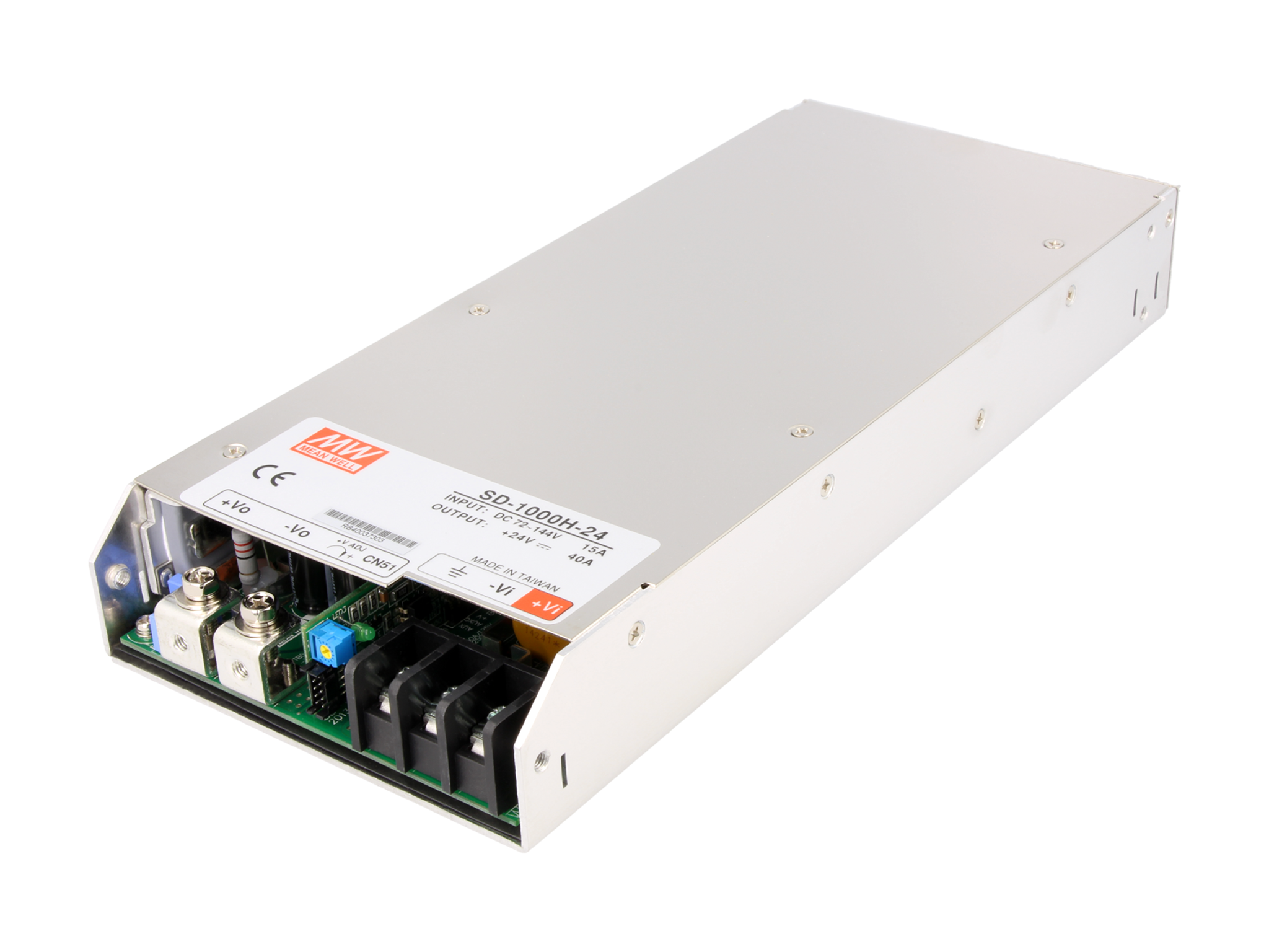 1000-watowa przetwornica serii SD w pełni zamkniętej obudowie. SD-1000H-24
