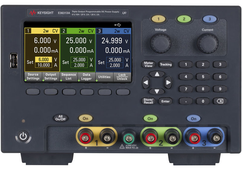 3-wyjściowe zasilacze z serii E36300 firmy Keysight