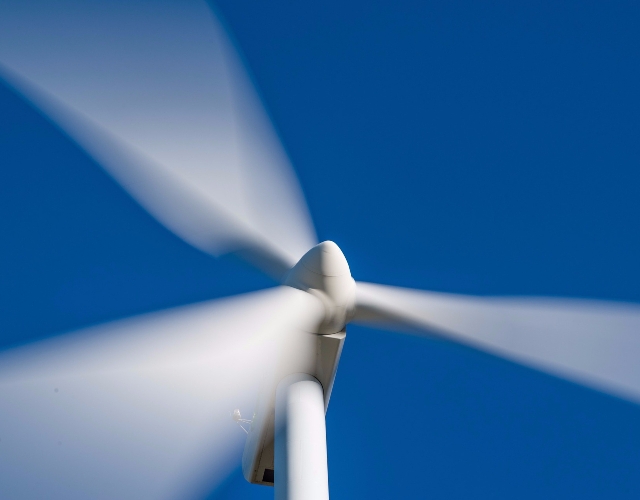 Turbina wiatrowa w ruchu