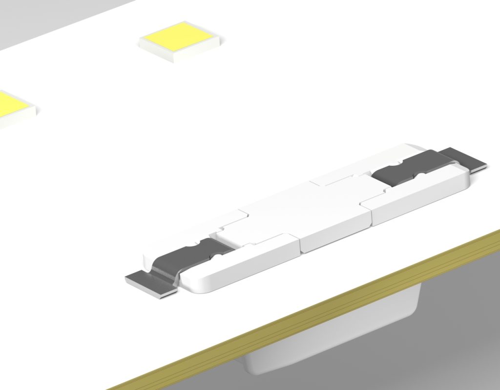 Podłączanie modułów LED na odwrocie płytki drukowanej SMD