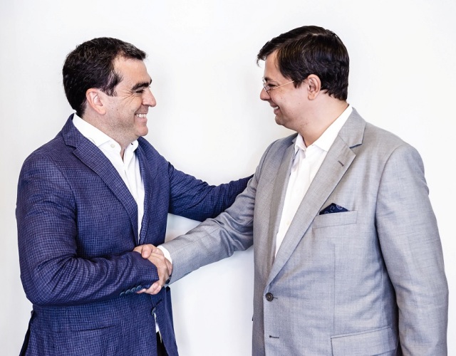 Roberto Griffa (CEO Nice) i Maciej Fiedler (CEO FIBARO)