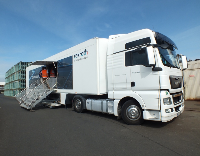 Objazdowa wystawa nowoczesnych rozwiązań firmy Bosch Rexroth „Connected Hydraulics Beyond Limits”