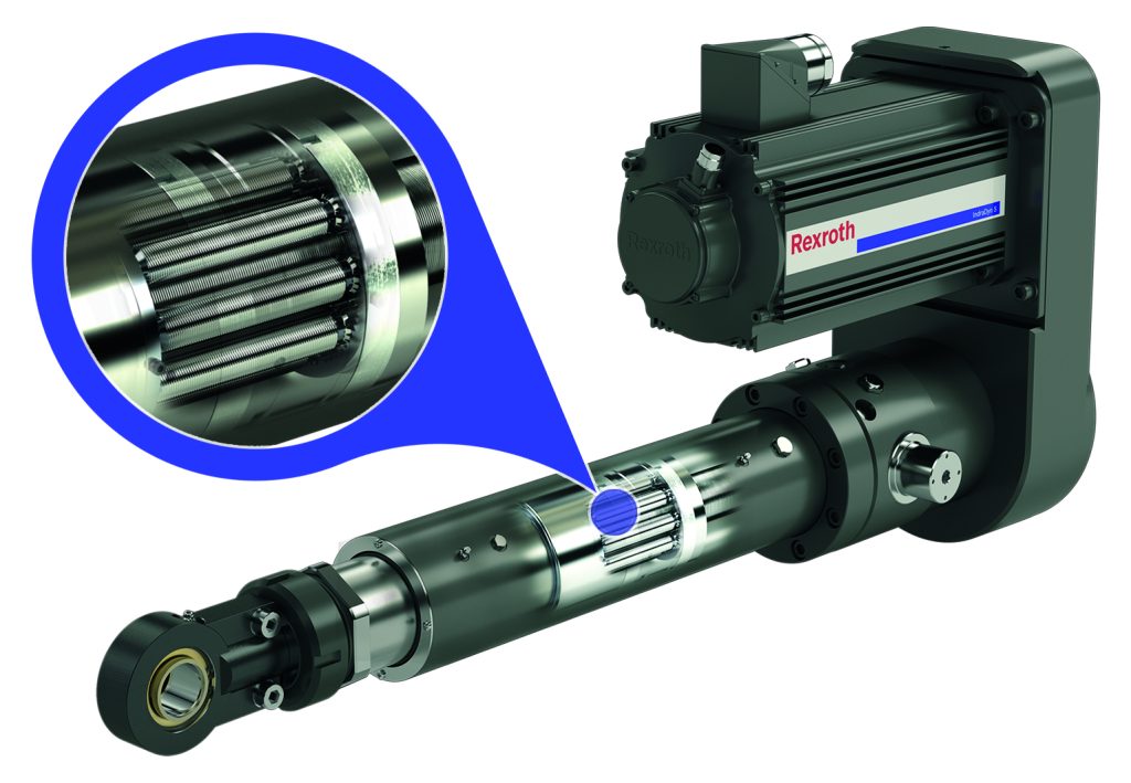 Firma Bosch Rexroth dwukrotnie zwiększa szybkość siłownika EMC-HD 150 i poprawia dynamikę przemieszczeń wprowadzając nowe warianty siłownika Plug & Play EMC-HD.