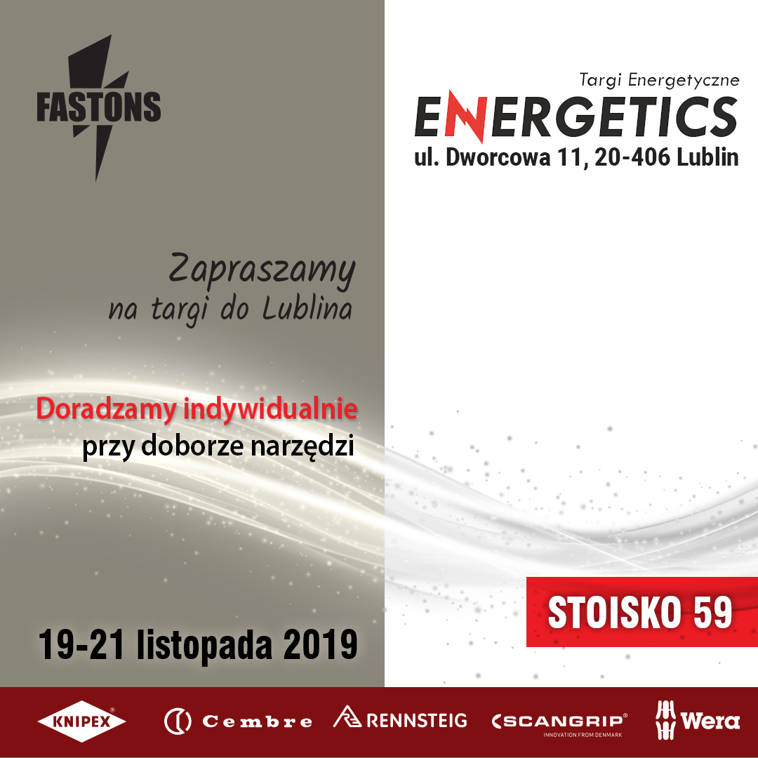 Narzędzia KNIPEX, RENNSTEIG, WERA, CEMBRE, SCANGRIP na targach ENERGETICS