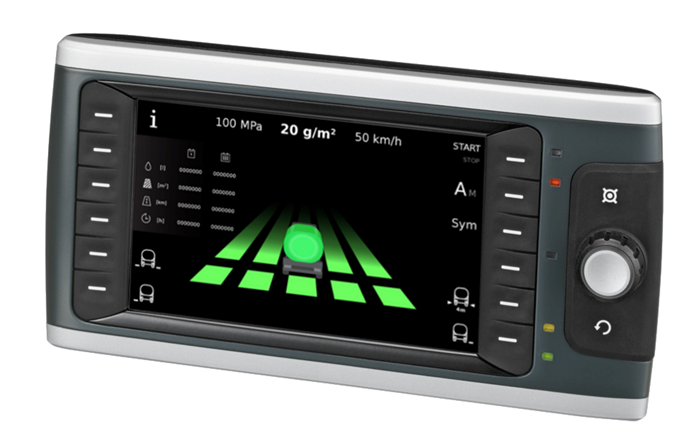 Interfejs graficzny na panelu BODAS DI4 firmy Bosch Rexroth w VAMMAS CSBH 3600.