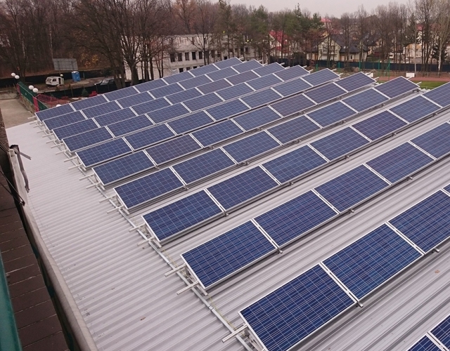 Instalacja solarna na Stadionie Miejskim w Legionowie