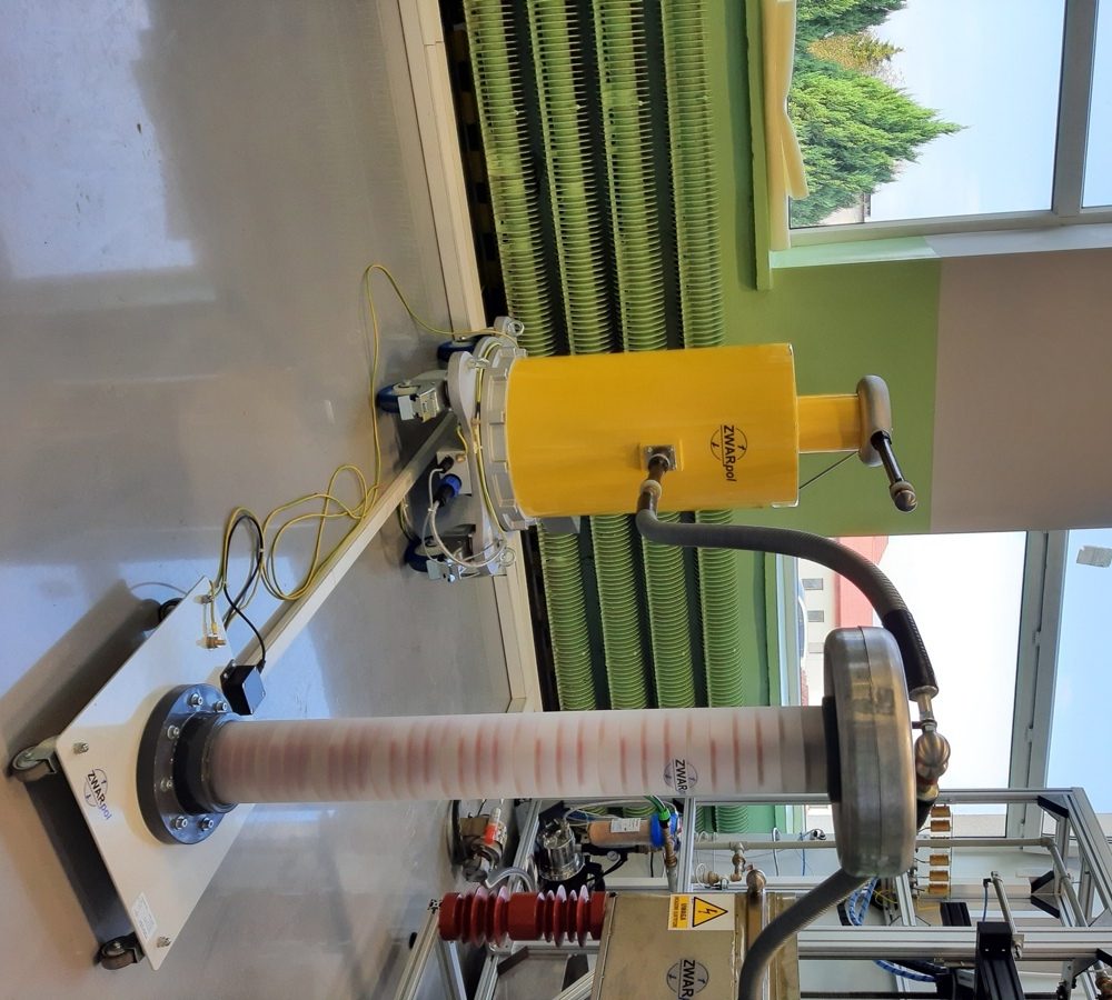 Transformator probierczy 6kVA z 2 odczepami i uziemnikiem oraz dzielnik napięcia