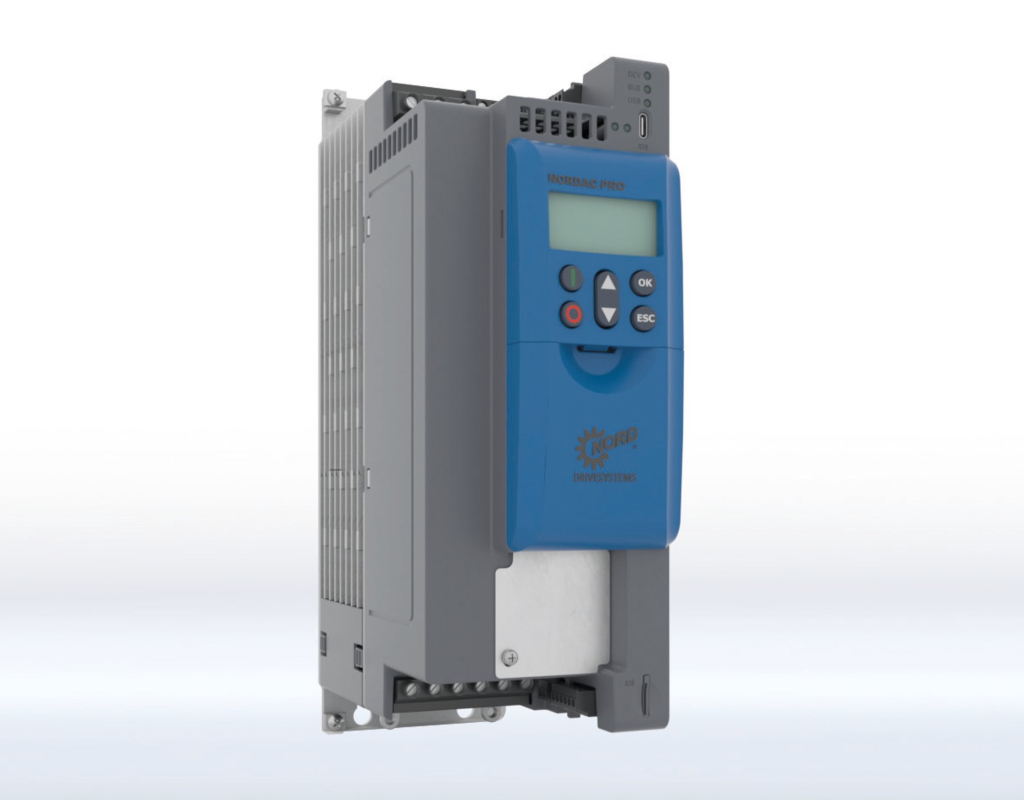 NORDAC PRO SK 500P: Nowa seria przetwornic częstotliwości NORDAC PRO do zabudowy w szafach sterowniczych zapewnia najwyższy poziom funkcjonalności, możliwości komunikacji sieciowej i modułowości.