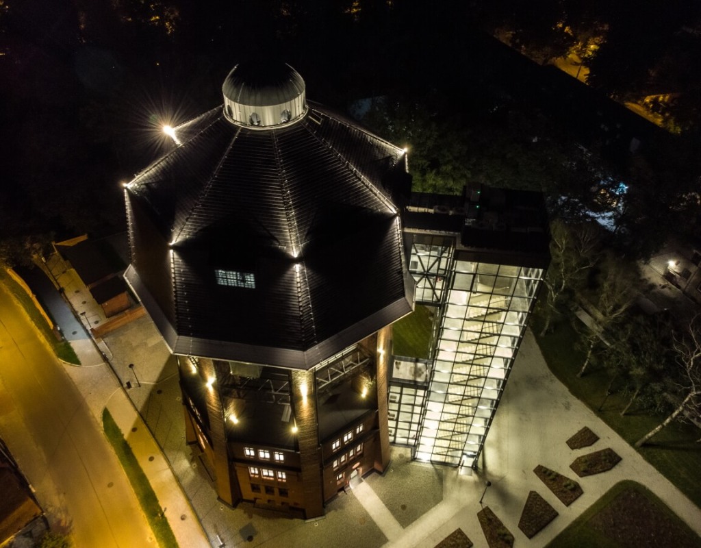 Wieża ciśnień w Zabrzu modernizacja oświetlenia