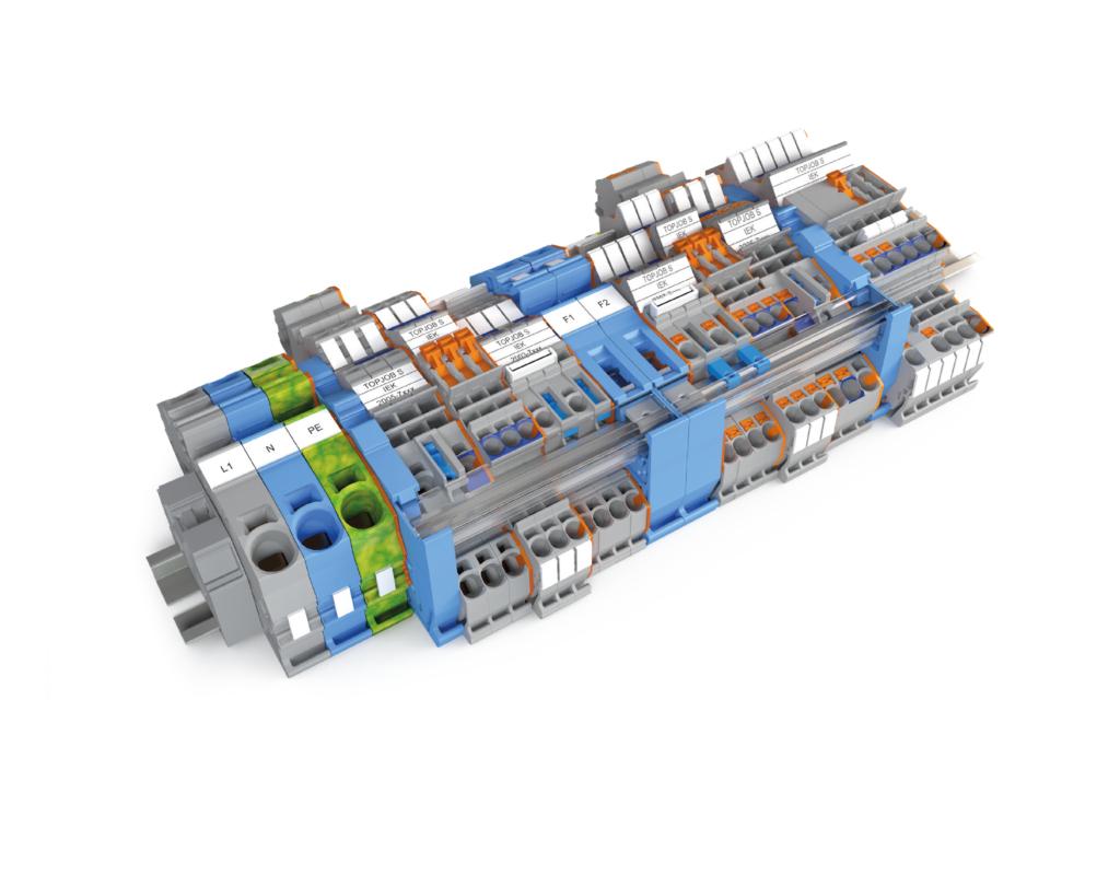 Piętrowe złączki instalacyjne TOPJOB® S z przyciskiem