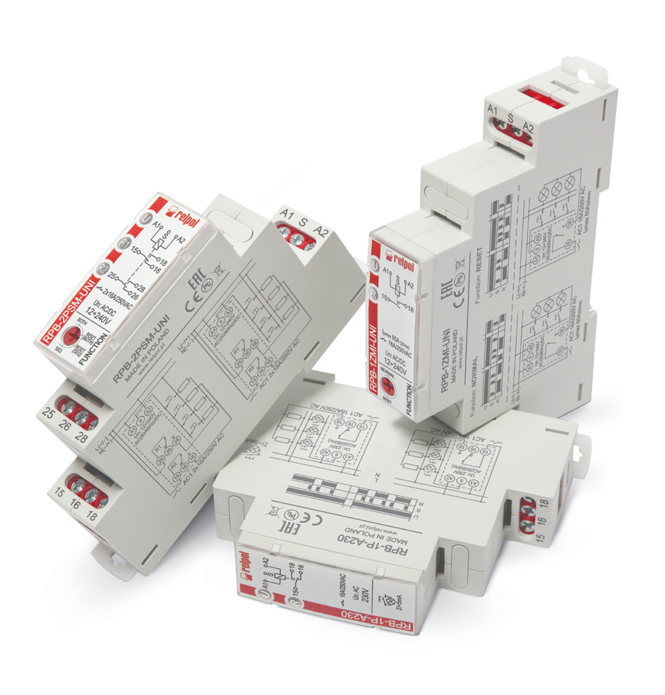 Przekaźniki impulsowe bistabilne do sterowania oświetleniem