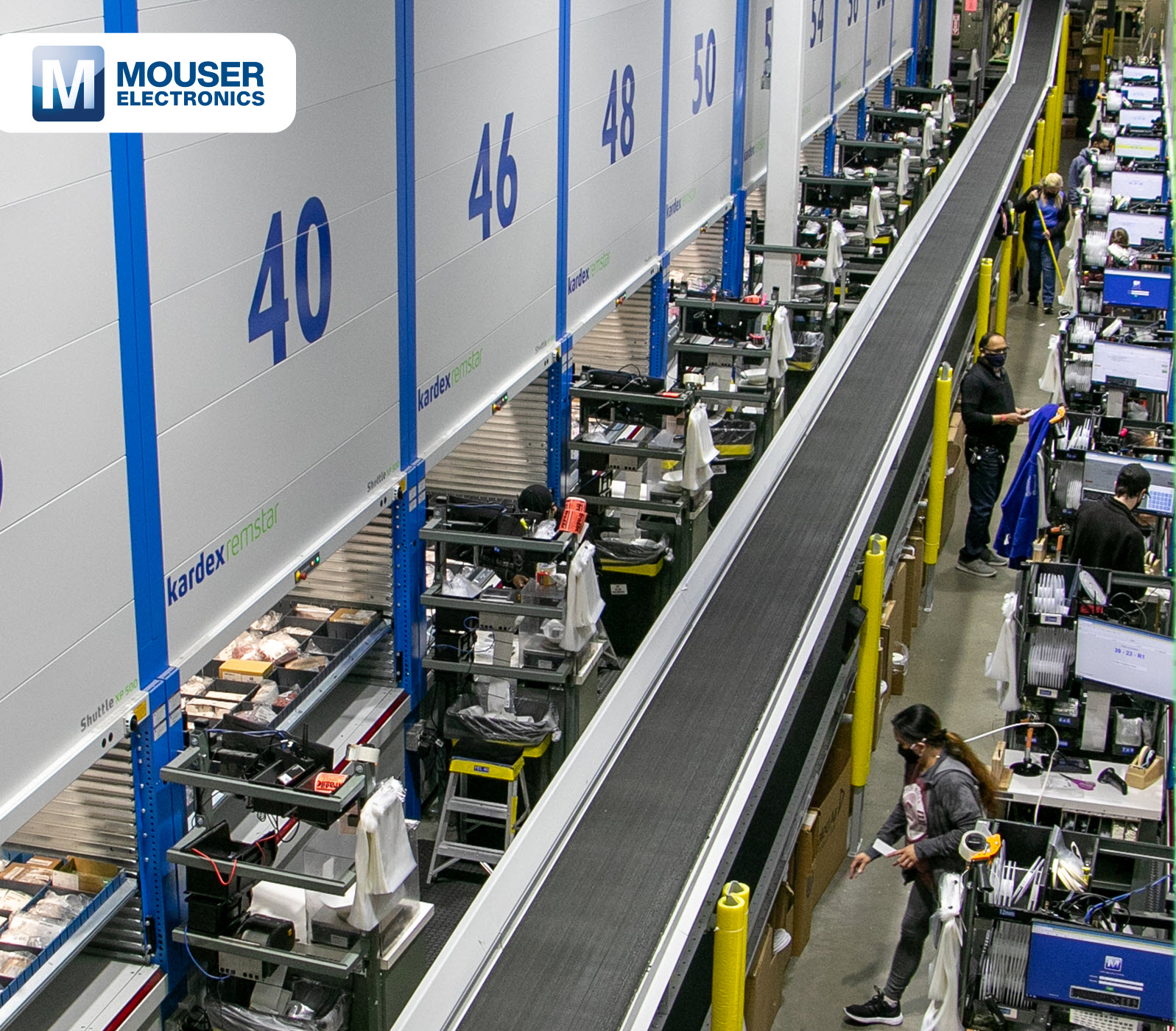Ultranowoczesne centrum dystrybucyjne Mouser Electronics z największą na świecie instalacją modułów podnośników pionowych