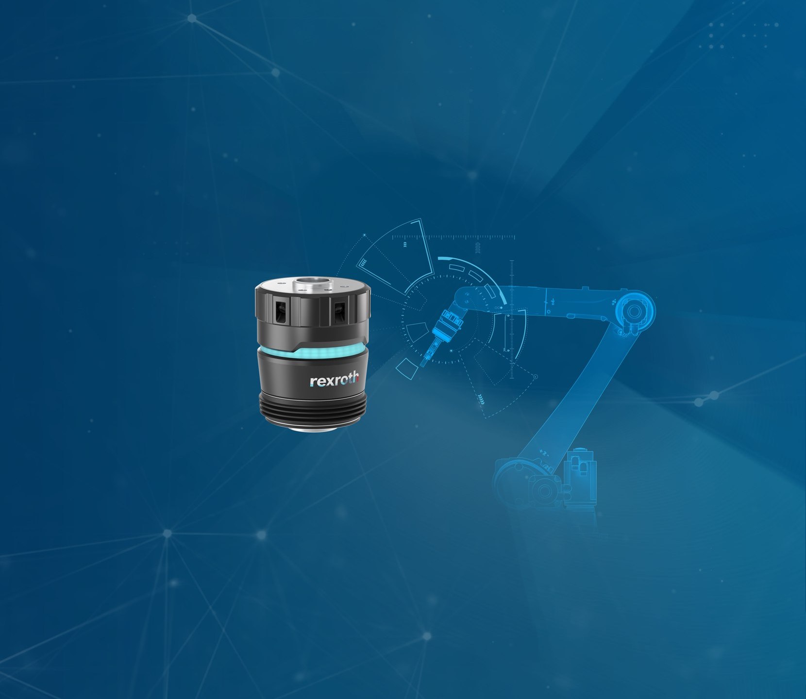 Wspierany czujnikami moduł kompensacyjny dla robotów przegubowych i liniowych: Smart Flex Effector zwiększa precyzję i wydajność, pozwala uniknąć błędów i umożliwia większą automatyzację. (Źródło zdjęcia: Bosch Rexroth AG)