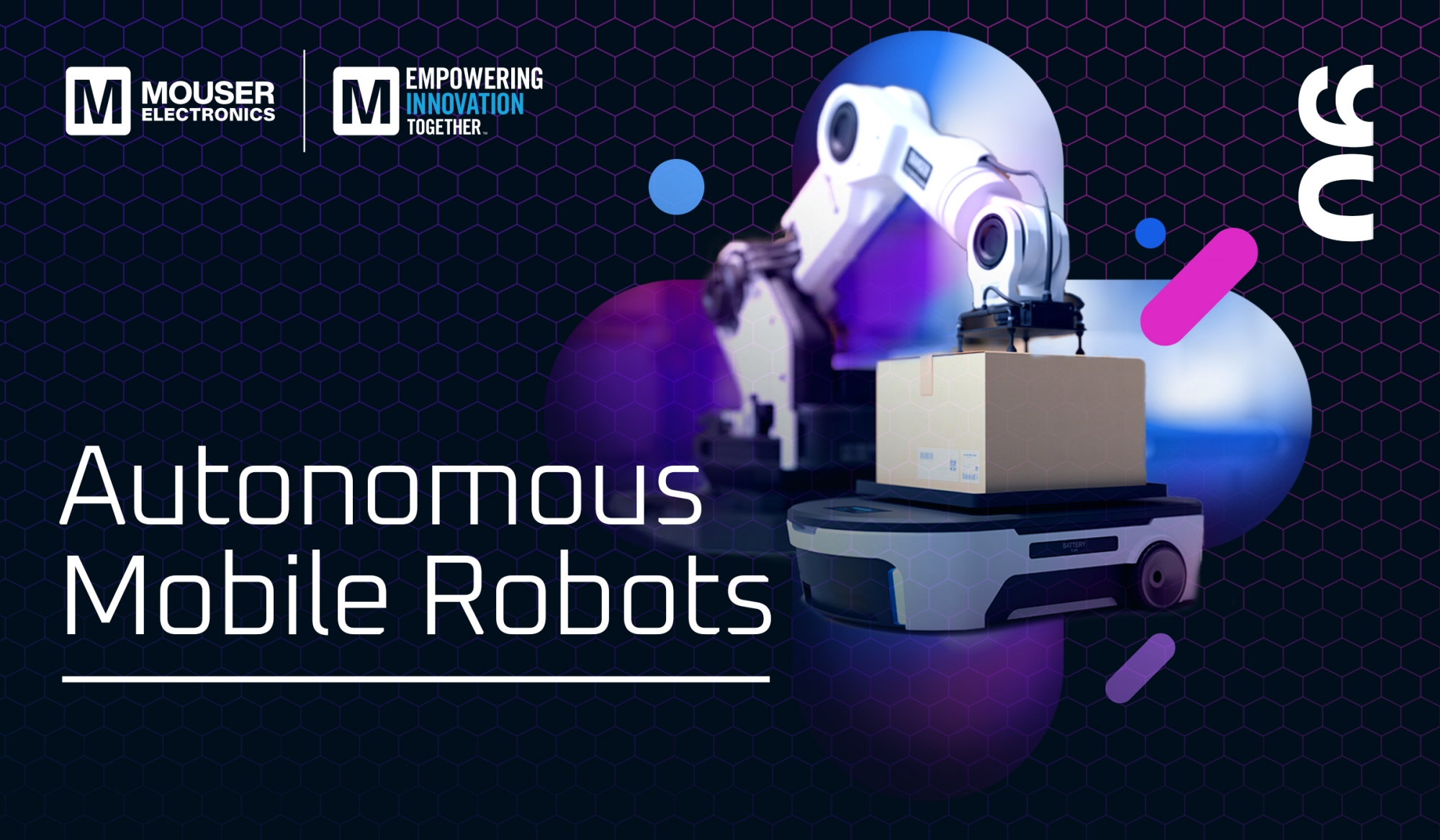 Mouser przygląda się bliżej autonomicznym robotom mobilnym w nowym wydaniu Empowering Innovation Together