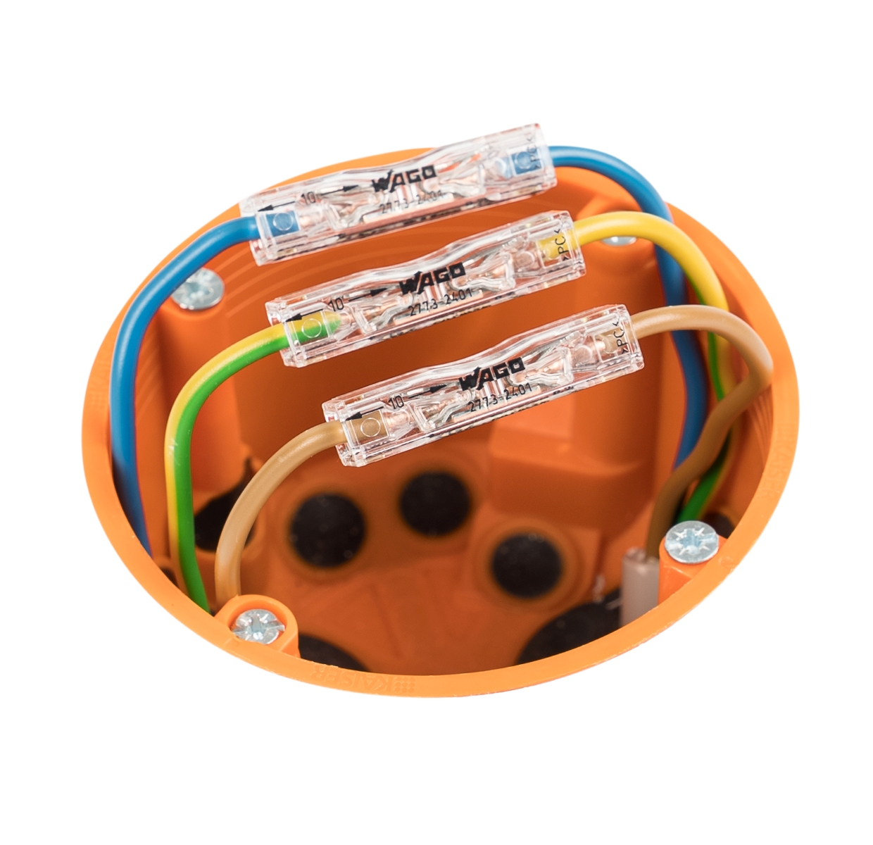 Przedłużenie przewodu w puszce instalacyjnej