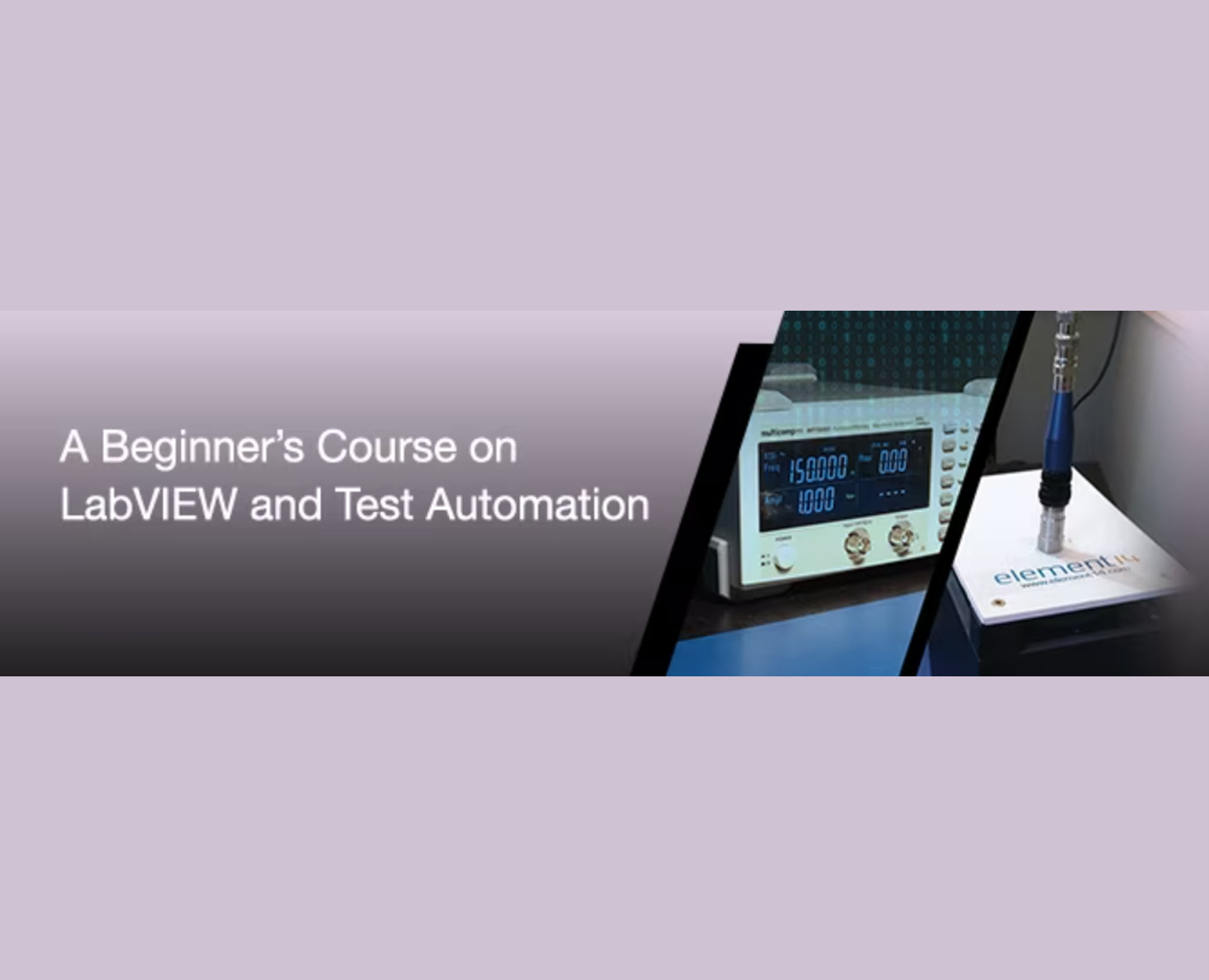 element14 Community i NI uruchamiają kurs edukacyjny z zakresu LabVIEW i automatyzacji testów