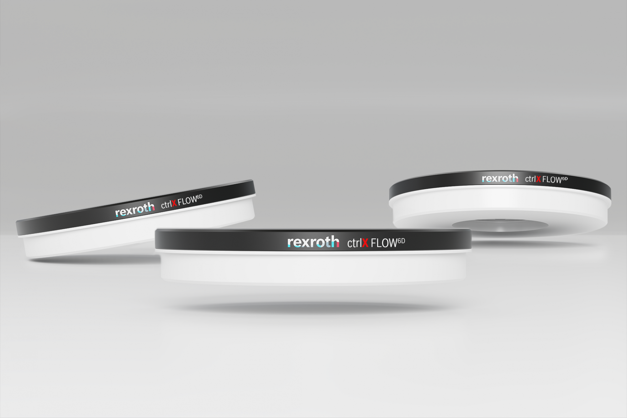 System ctrlX FLOW6D umożliwia wydajny bezkontaktowy transport i pozycjonowanie w sześciu wymiarach. (Źródło ilustracji: Bosch Rexroth AG)