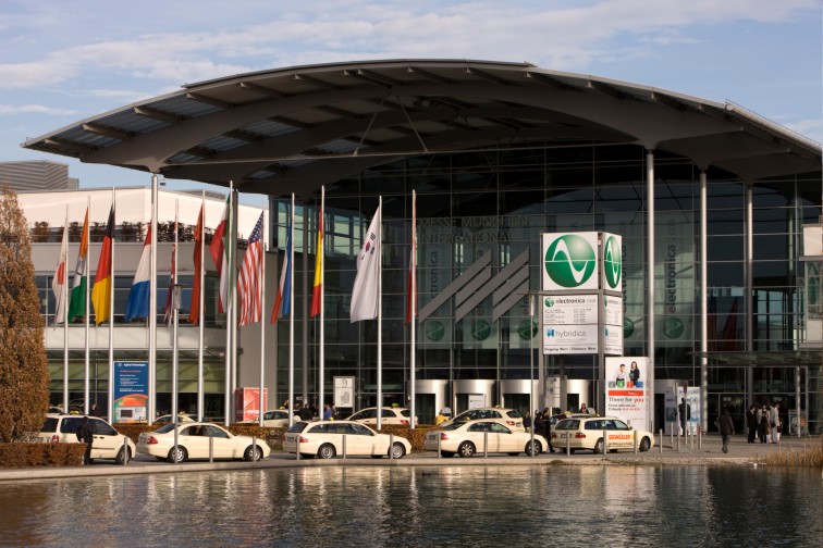 Wejście główne na targi electronica 2010 w Monachium