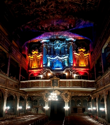 Oświetlenie LED w Kościele Pokoju w Świdnicy