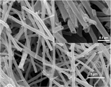 Nanorurki germanu używane w anodzie ogniw litowo-jonowych mogą zwiększyć pojemność baterii i skrócić czas ładowania.