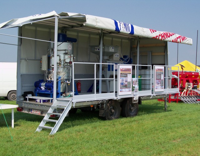 Mobilny zakład tłoczenia oleju roślinnego i przeróbki na biopaliwo uhonorowany Złotym Medalem na targach GREENPOWER 2012