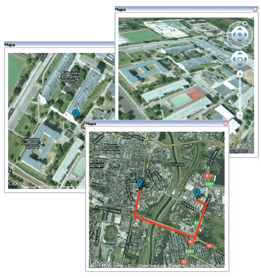 Przykładowe tryby wizualizacji wyników
