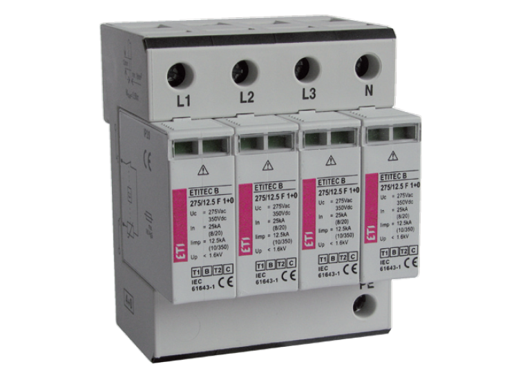 Ogranicznik przepięć dwustopniowy ETITEC B 275/12,5 F