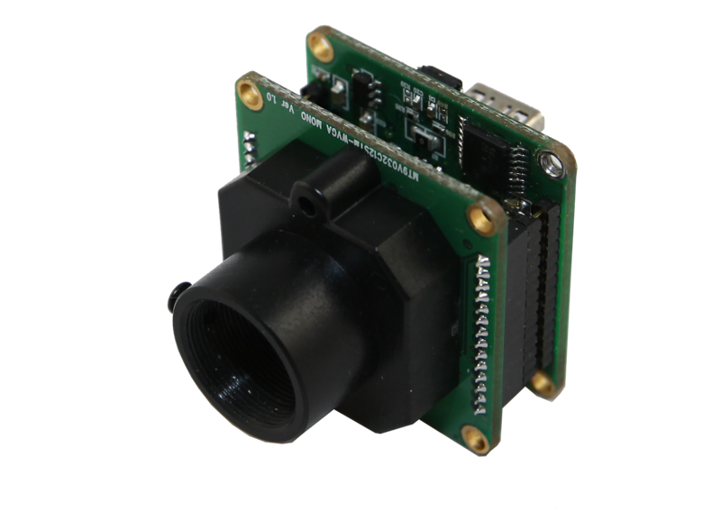 Odbiornikiem promieniowania jest monochromatyczna kamera CMOS o rozdzielczości 1,3 Megapixela dołączona do komputera klasy PC