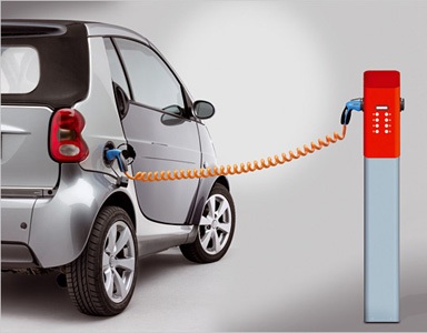 Punkt ładowania samochodów elektrycznych